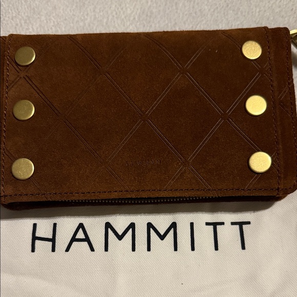 Hammitt Rich Brown Wallet with Gold Details NWT - Picture 2 of 8